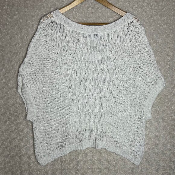 Tommy Bahama Marlina Tape Yarn V-Neck Open Knit Mesh‎ Pull Over Sweater Size S - Picture 6 of 8